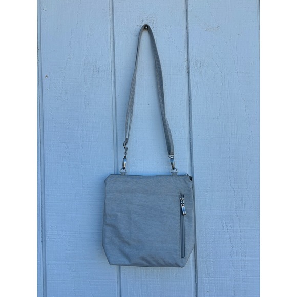 Baggallini Crossbody Purse, Silver, Pockets, 8" x 9" x 2.5" - Picture 2 of 8
